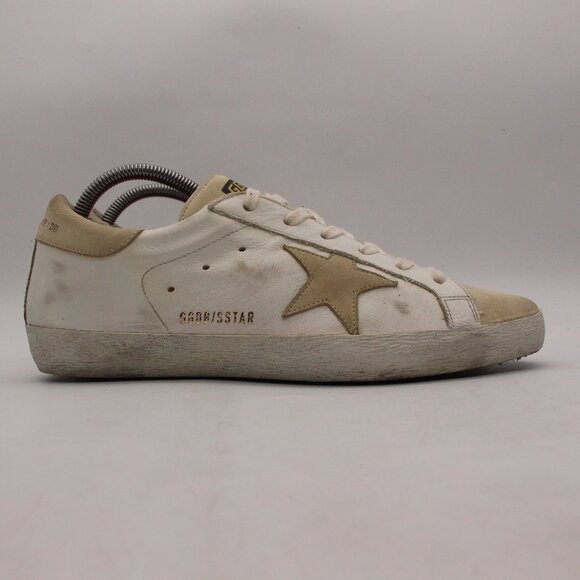 Golden Goose Super Star Vigna Women's EU 41 White Gray Beige Leather Sneaker - Picture 1 of 11